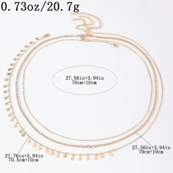 Pentagram Pendant Minimalism Belly Chains - Picture 3 of 11